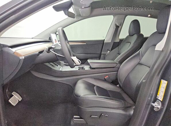 7SAYGDEF1PF793939 2023 TESLA MODEL Gray Front interior view