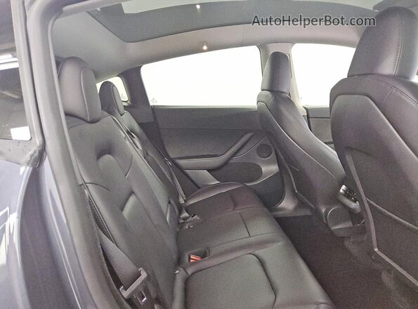 7SAYGDEF1PF793939 2023 TESLA MODEL Gray Rear seats view