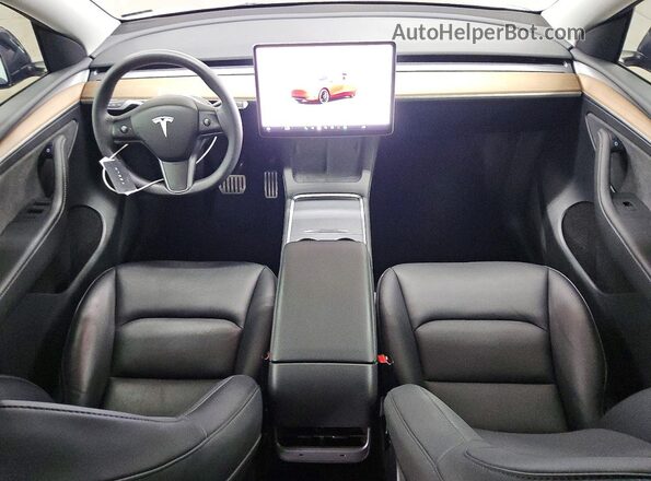 7SAYGDEF1PF793939 2023 TESLA MODEL Gray Dashboard view