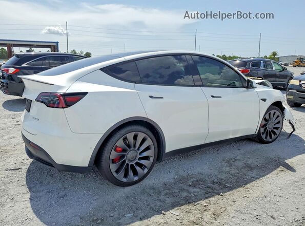 7SAYGDEF2NF324386 2022 TESLA MODEL White Trasero derecho
