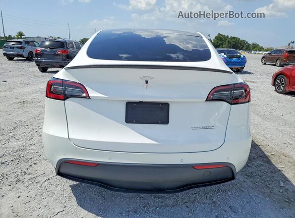 7SAYGDEF2NF324386 2022 TESLA MODEL White Vista trasera