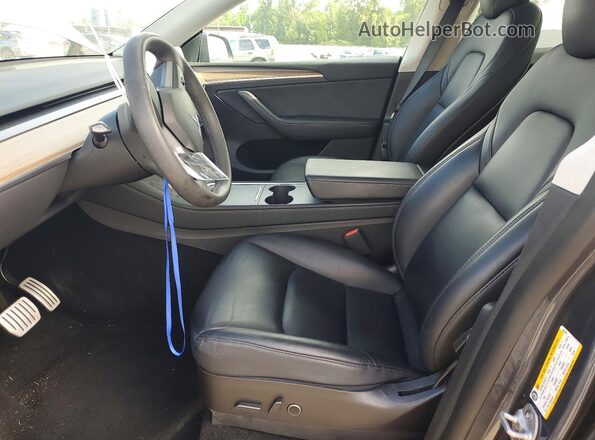 7SAYGDEF2NF569446 2022 TESLA MODEL Серый Вид салона спереди