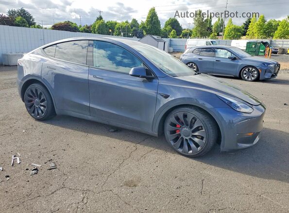 7SAYGDEF2NF569446 2022 TESLA MODEL Серый Передняя правая четверть