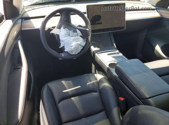7SAYGDEF2SF311116 2025 TESLA MODEL Black Առջևի վահանակի տեսք