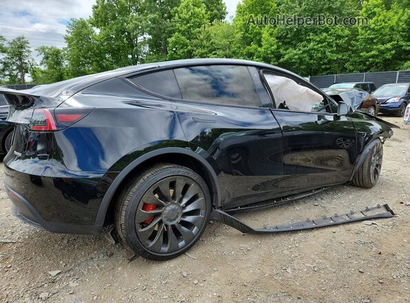 7SAYGDEF3NF307578 2022 TESLA MODEL Black Задня права чверть