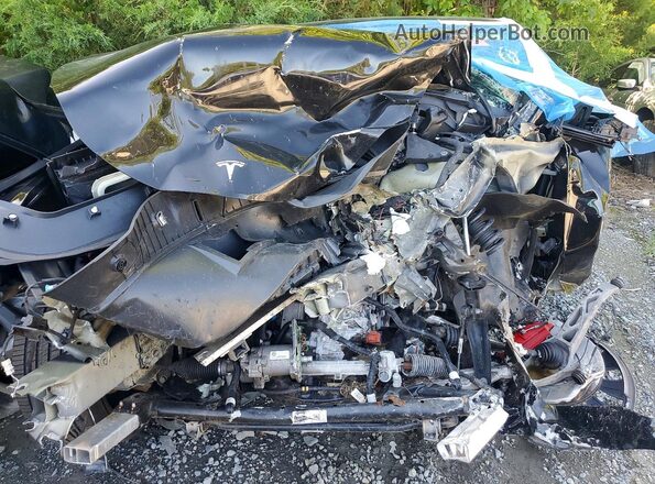 7SAYGDEF3NF307578 2022 TESLA MODEL Black Вид задньої частини салону
