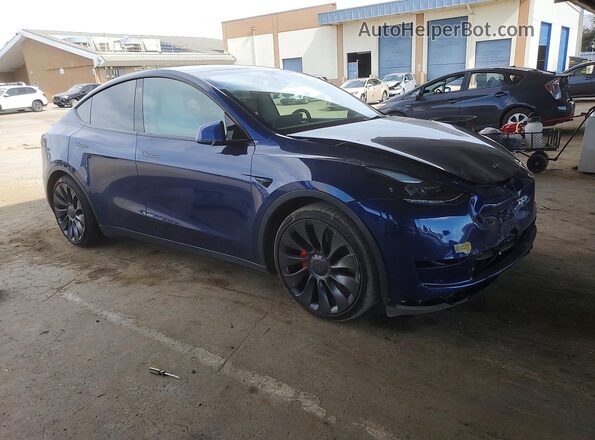 7SAYGDEF3NF365609 2022 TESLA MODEL Blue Առջևի աջ