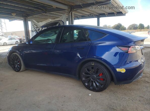 7SAYGDEF3NF365609 2022 TESLA MODEL Blue Հետևի ձախ