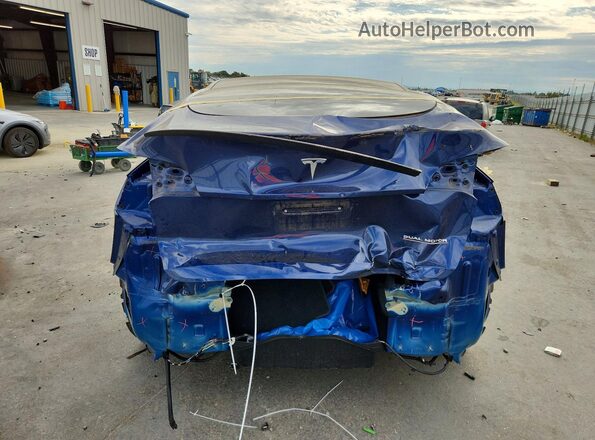 7SAYGDEF3NF393720 2022 TESLA MODEL Синий Вид сзади