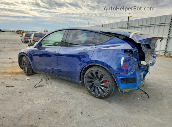 7SAYGDEF3NF393720 2022 TESLA MODEL Синий Задняя левая четверть