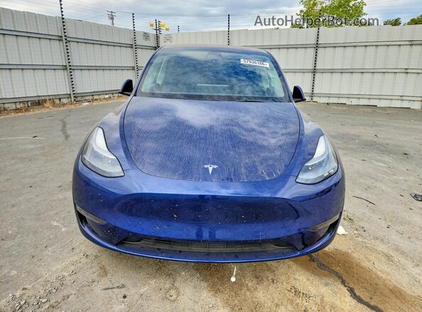 7SAYGDEF3NF393720 2022 TESLA MODEL Синий Вид спереди