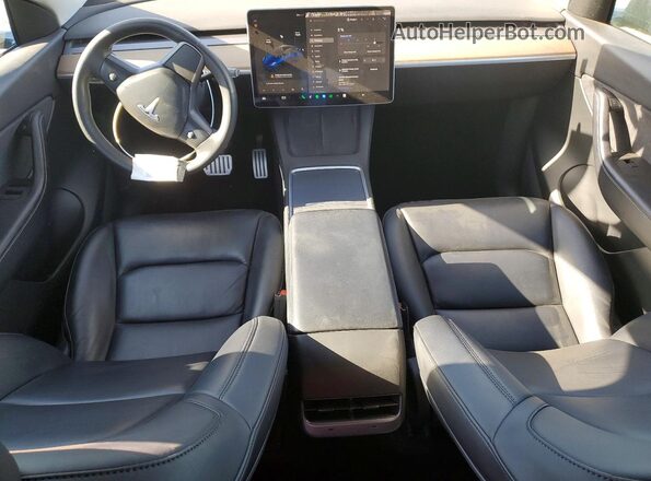 7SAYGDEF3NF393720 2022 TESLA MODEL Синий Вид панели приборов