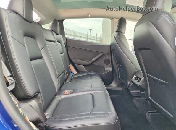 7SAYGDEF3NF393720 2022 TESLA MODEL Синий Вид задних сидений
