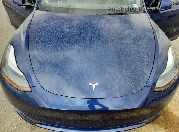 7SAYGDEF3NF393720 2022 TESLA MODEL Синий Вид задней части салона