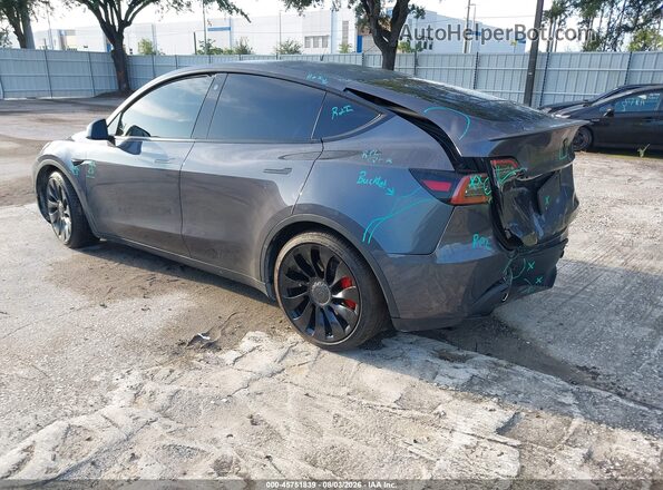 7SAYGDEF3NF404313 2022 TESLA MODEL Y Серый Задняя левая четверть