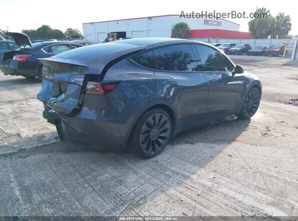 7SAYGDEF3NF404313 2022 TESLA MODEL Y Серый Задняя правая четверть