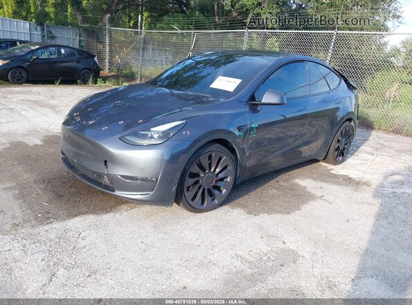 7SAYGDEF3NF404313 2022 TESLA MODEL Y Серый Передняя левая четверть