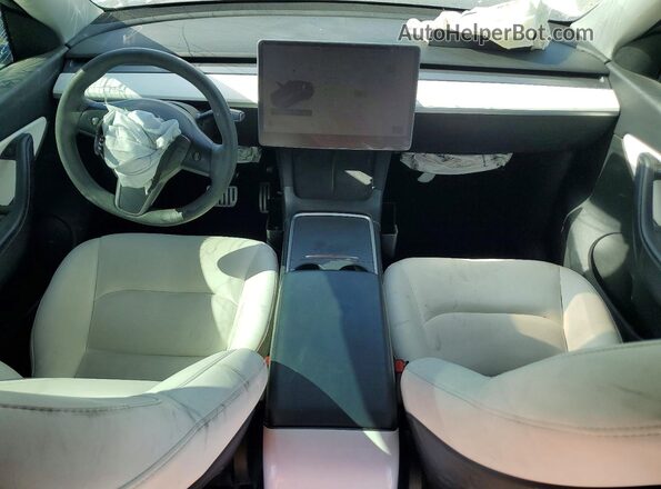 7SAYGDEF3NF416347 2022 TESLA MODEL White Dashboard view