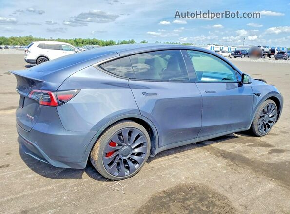 7SAYGDEF3NF462602 2022 TESLA MODEL Blue უკანა მარჯვენა