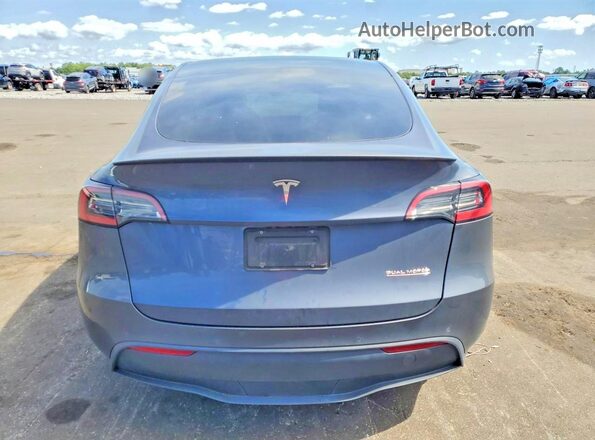 7SAYGDEF3NF462602 2022 TESLA MODEL Blue უკანა ხედი