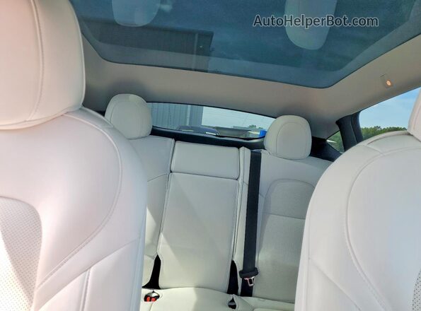 7SAYGDEF3NF462602 2022 TESLA MODEL Blue უკანა სავარძლების ხედი