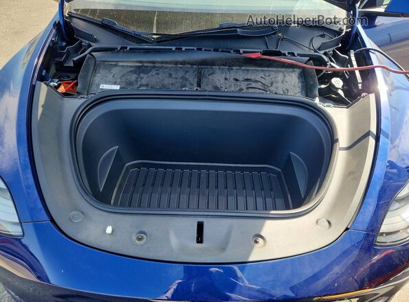 7SAYGDEF3PF682521 2023 TESLA MODEL Blue Вид задньої частини салону