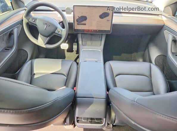 7SAYGDEF3PF682521 2023 TESLA MODEL Blue Вид панелі приладів