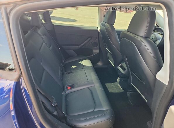 7SAYGDEF3PF682521 2023 TESLA MODEL Blue Вид задніх сидінь
