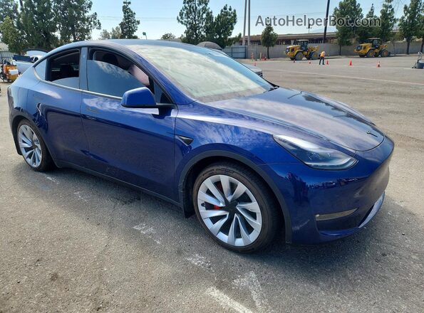 7SAYGDEF3PF682521 2023 TESLA MODEL Blue Передня права чверть
