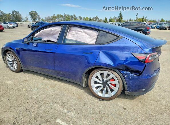 7SAYGDEF3PF682521 2023 TESLA MODEL Blue Задня ліва чверть