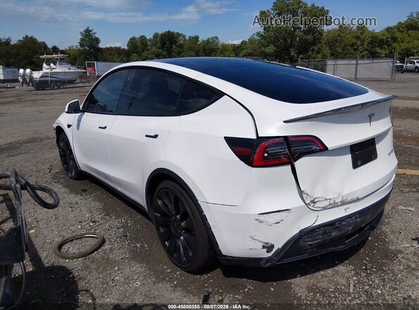 7SAYGDEF4NF532902 2022 TESLA MODEL Y White Հետևի ձախ