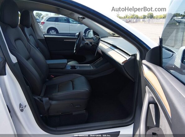 7SAYGDEF4NF532902 2022 TESLA MODEL Y White Սալոնի դիմացի տեսք