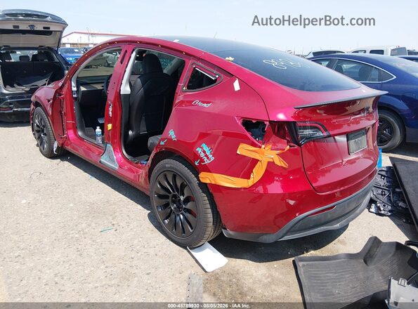 7SAYGDEF4RA268986 2024 TESLA MODEL Y Red Հետևի ձախ