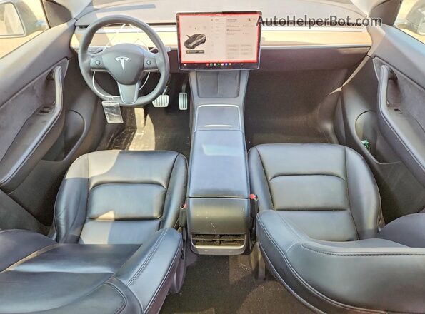 7SAYGDEF5NF308148 2022 TESLA MODEL Gray Widok deski rozdzielczej
