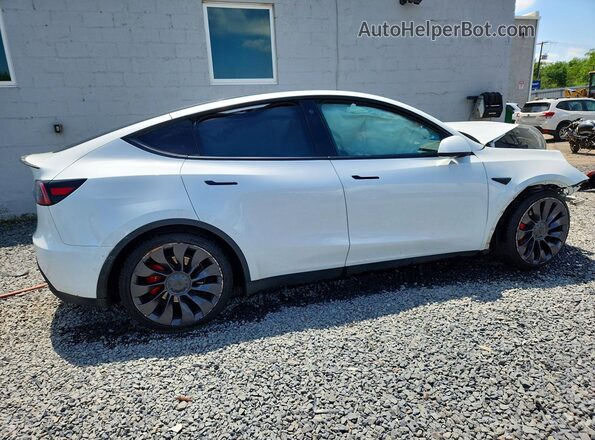 7SAYGDEF5NF308747 2022 TESLA MODEL Белый Задняя правая четверть