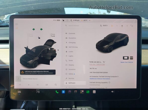 7SAYGDEF5NF328061 2022 TESLA MODEL Y Black 