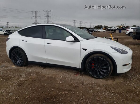 7SAYGDEF5NF516109 2022 TESLA MODEL Белый Вид задней части салона
