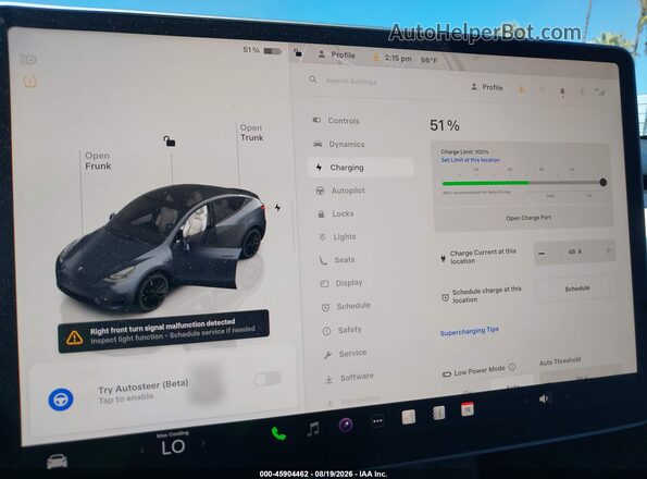 7SAYGDEF5PF738412 2023 TESLA MODEL Y Серый 