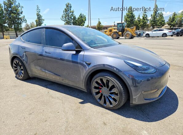 7SAYGDEF5PF920272 2023 TESLA MODEL Серый Передняя правая четверть