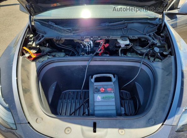 7SAYGDEF5PF920272 2023 TESLA MODEL Серый Вид задней части салона