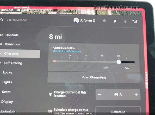 7SAYGDEF5RA266096 2024 TESLA MODEL Y Белый 