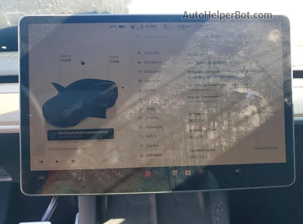 7SAYGDEF5RF050803 2024 TESLA MODEL Black Вид щитка приладів