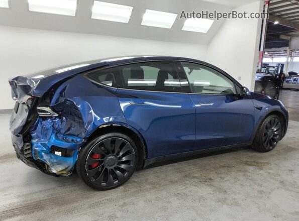 7SAYGDEF6NF389239 2022 TESLA MODEL Blue 