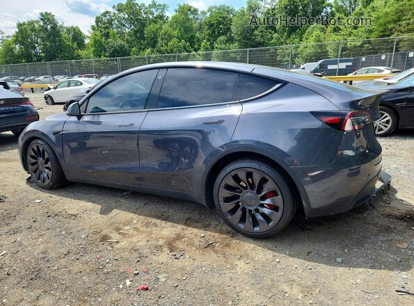 7SAYGDEF6NF451884 2022 TESLA MODEL Gray Rear left