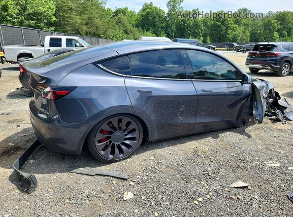 7SAYGDEF6NF451884 2022 TESLA MODEL Gray Rear right