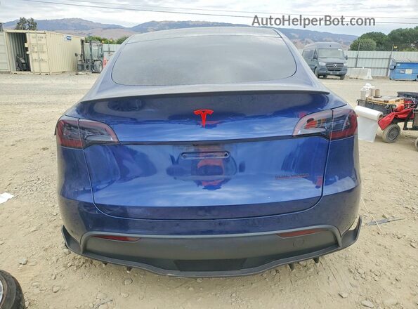7SAYGDEF6NF539785 2022 TESLA MODEL Blue Vista trasera