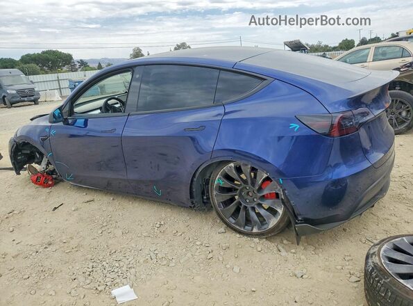 7SAYGDEF6NF539785 2022 TESLA MODEL Blue Trasero izquierdo