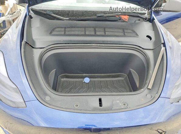 7SAYGDEF6NF539785 2022 TESLA MODEL Blue Vista del compartimento del motor