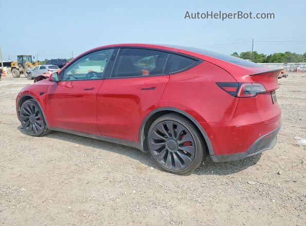 7SAYGDEF6NF545957 2022 TESLA MODEL Красный Задняя левая четверть