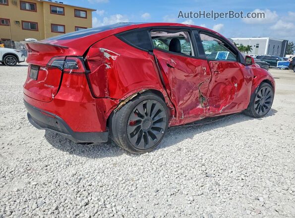 7SAYGDEF6PF585930 2023 TESLA MODEL Burgundy Задня права чверть